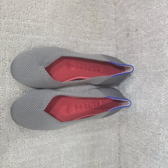 Rothy’s The Flat Charcoal Gray Slip On Ballet Flats Shoes Women's Size 7, 10 - Picture 7 of 11